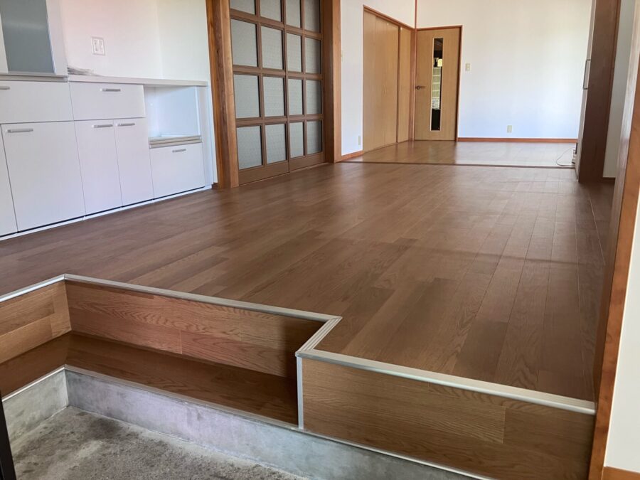 昔ながらの土間を現代の暮らしに!寒さ対策も施した、家族が集うLDKリノベーション/松阪市/O様邸/完工後