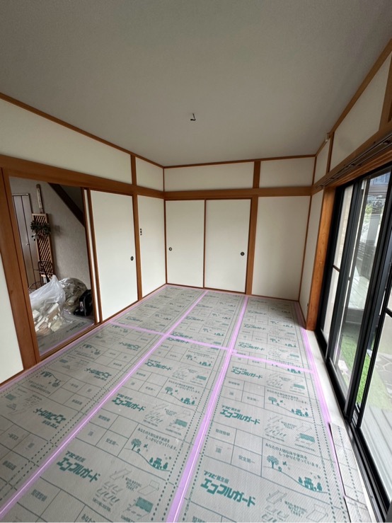 和の趣を残し、白で彩る。和室を有効活用したシンプルリノベーション/松阪市/K様邸/施工中
