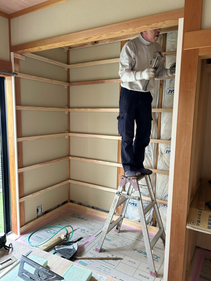 和の趣を残し、白で彩る。和室を有効活用したシンプルリノベーション/松阪市/K様邸/施工中