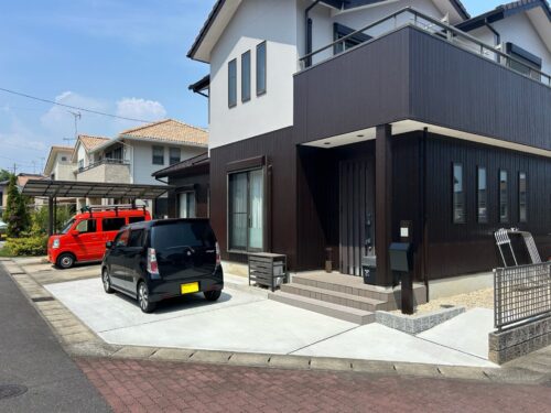 安全性と快適性を両立！庭を活かした4台駐車可能な外構リフォーム／三重県／J様邸