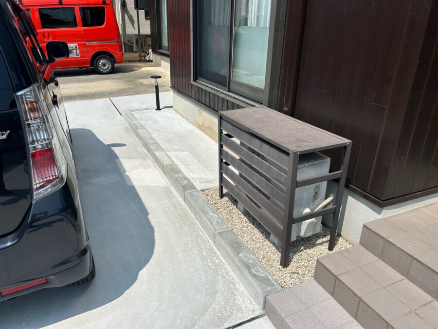 安全性と快適性を両立！庭を活かした4台駐車可能な外構リフォーム／三重県／J様邸／完工後