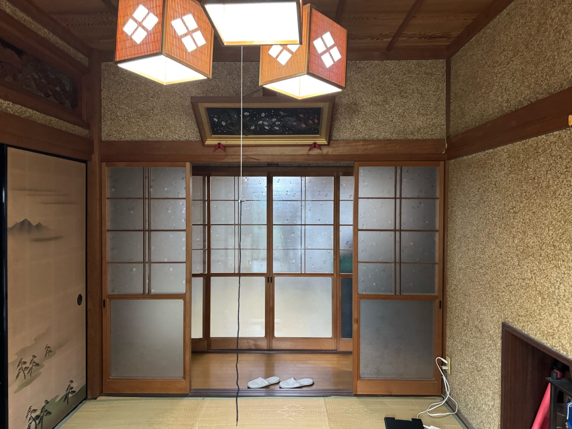 砂壁仕上げの内装