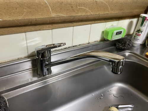 【水漏れ発生】キッチン水栓取替工事