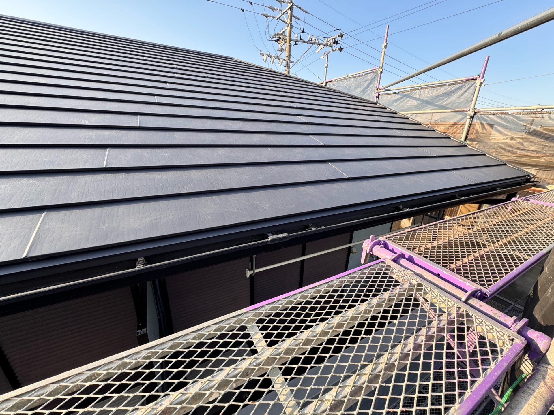 完成後の屋根