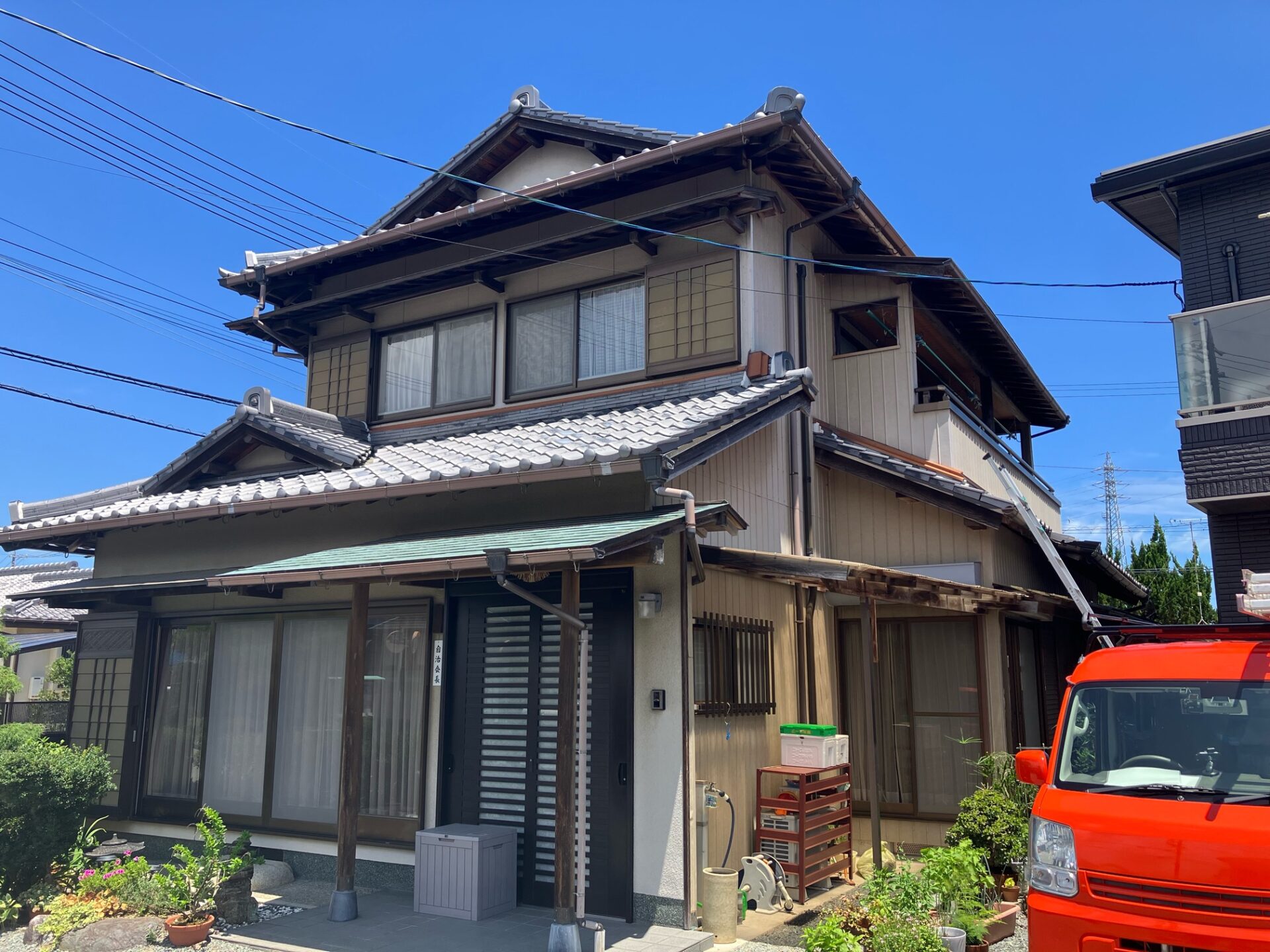 外壁塗装前の外観全体