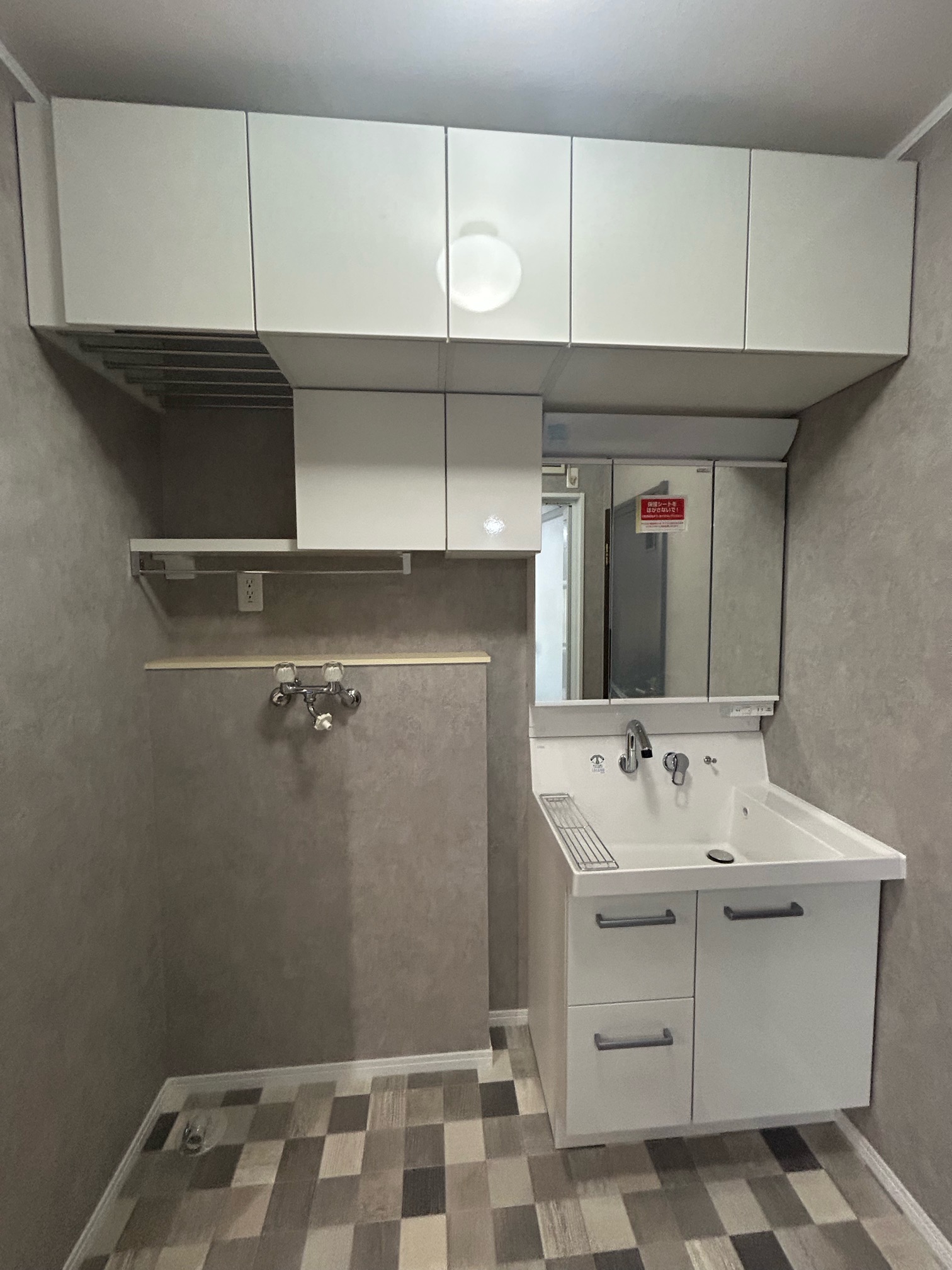 完工後の洗面所