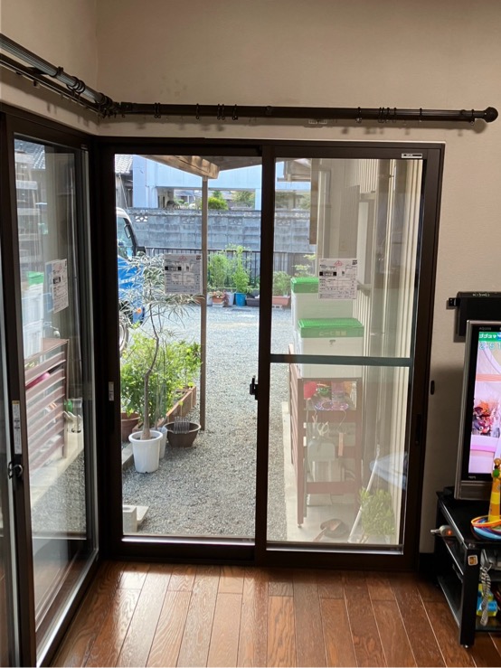 内窓設置後の掃き出し窓