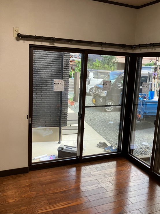 内窓設置後の掃き出し窓