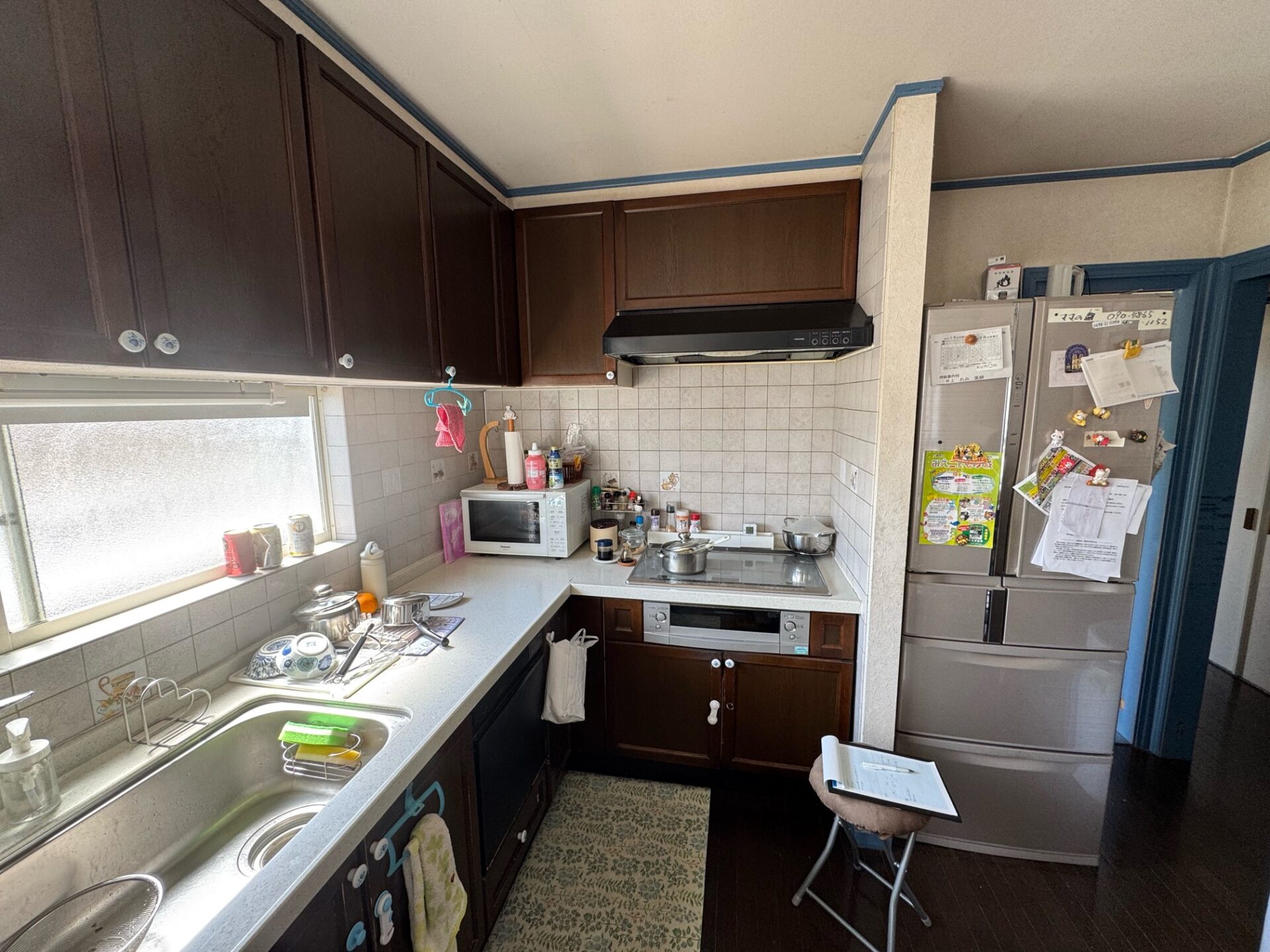 施工前のL型キッチン