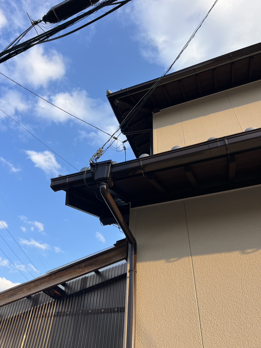 塗装後の付帯部