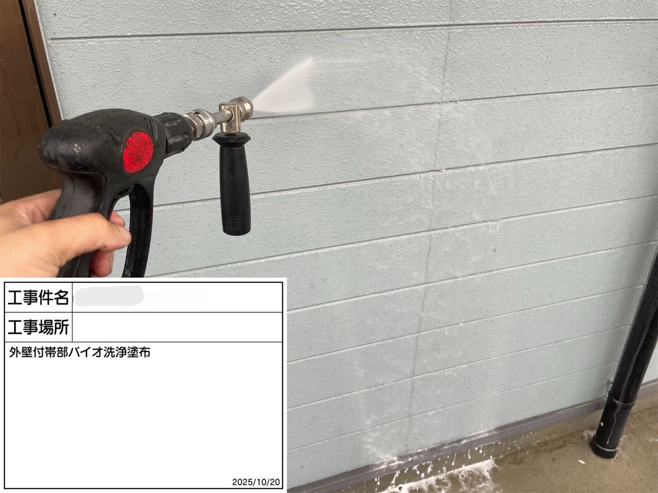 外壁のバイオ洗浄