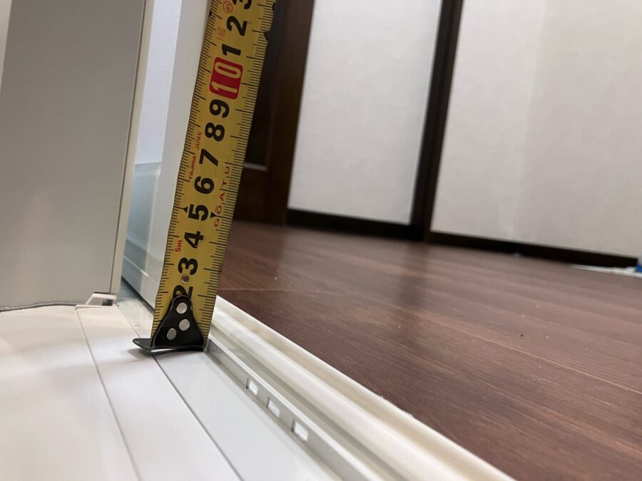 段差を解消した浴室入口