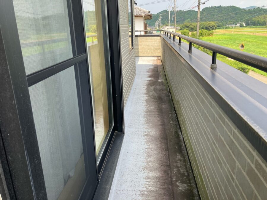 施工前のベランダ部分
