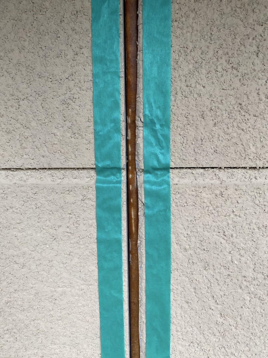 シーリング撤去した様子