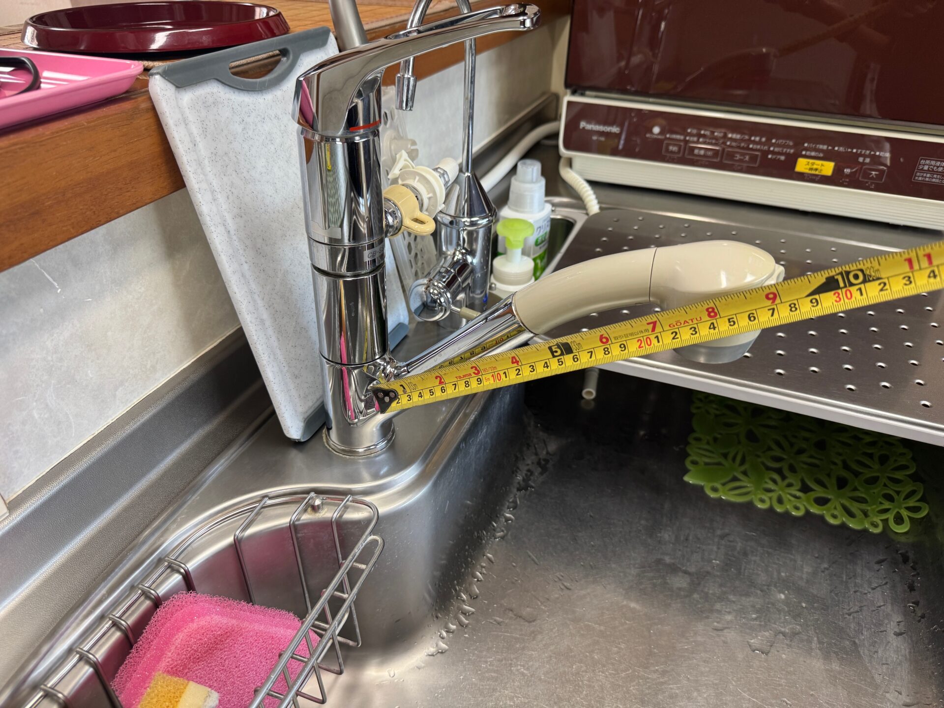 キッチン交換に合わせ採寸を実施