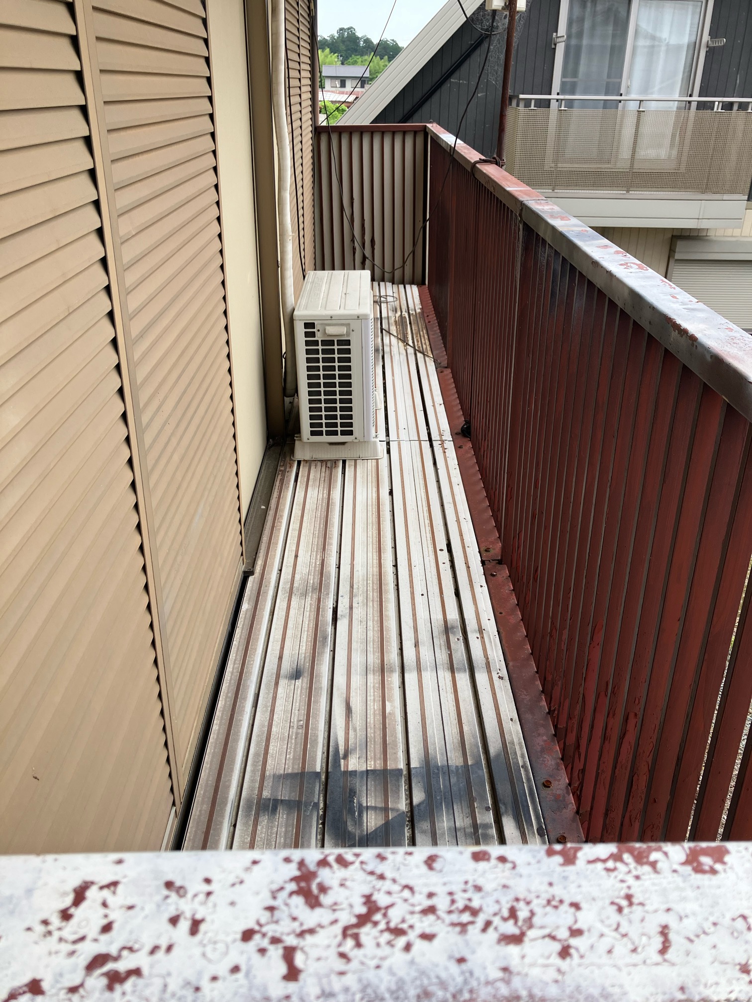 リフォーム前の既存バルコニー